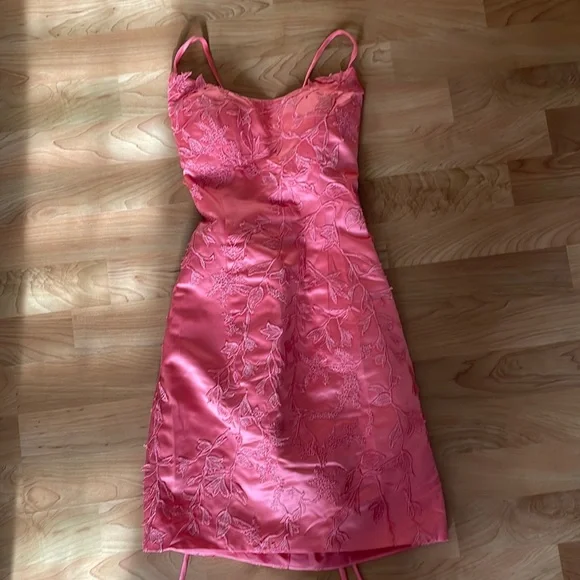 Dresses | Tie Back Short Pink Homecoming Dress | Poshmark